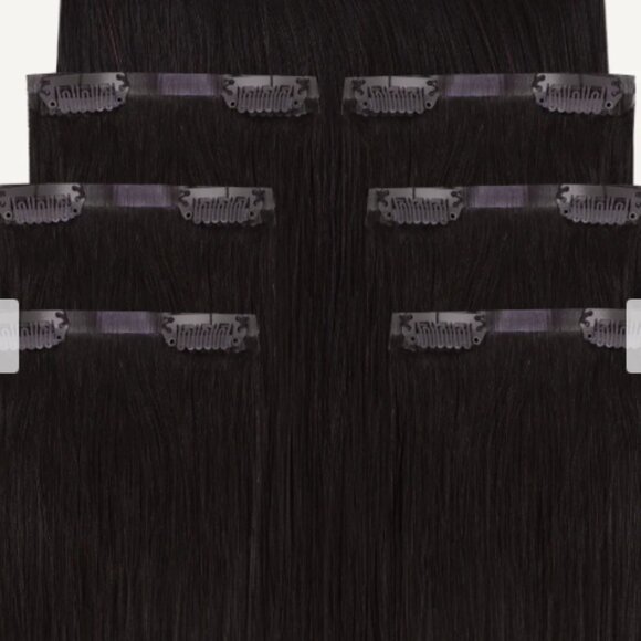 Hair Extensions 20"- Invisible Clip in hair extensions Mocha Balayage -Brand New - Picture 7 of 7